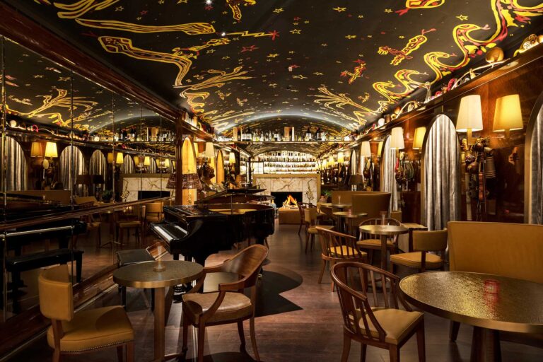 rosewood sao paulo rabo di galo bar featuring constellation ceiling